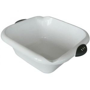 Cuvette carr&eacute;e bimati&egrave;re - 5 L - blanc