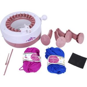 Machine &agrave; Tricoter - ABI - Jouet Tiss&eacute; &Agrave; La Main - 22 Aiguilles - Plastique Durable - Compacte et Portable