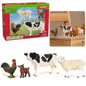 Jouet pour enfants - Schleich - Farm World - Ensemble de quatre animaux de la ferme - Figurine pour enfants 3+