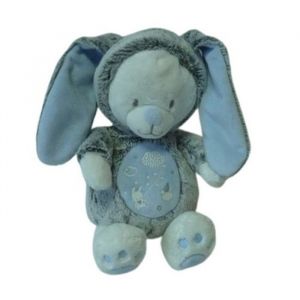 Doudou peluche ours déguisé en lapin Mots dEnfants