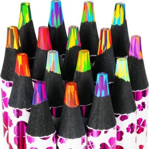 nsxsu 16 Crayons de Couleur Arc-en-Ciel pour Ados et Adultes Cadeaux pour Filles Fournitures Scolaires et Artistiques