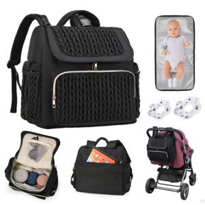 KENLUMO Sac à Langer pour Bébé Avec tapis à langer Sac Maman et Bébé Grand Capacité Sac Maternité Fille ou Garçon Sac de voyage