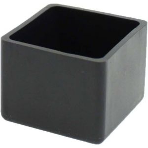 16pcs Embouts carrés en caoutchouc - 25 mm - Pour chaises tables pieds de meubles Cisea