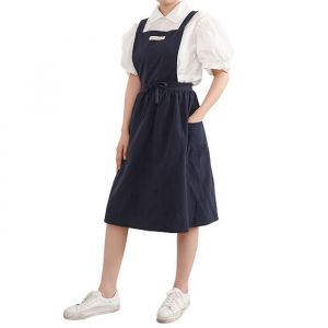 Robe tablier vintage mignonne tablier crois&eacute; dans le dos pour femme avec poches pour cuisiner et peindre Label