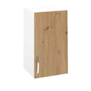 Meuble haut de cuisine avec 1 porte coloris Ch&ecirc;ne Albar - Hauteur 70 x Longueur 40 x profondeur 35 cm