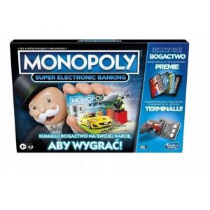 Jeu Monopoly - Hasbro - Super Banque Électronique - Version Polonaise - 2 à 4 Joueurs