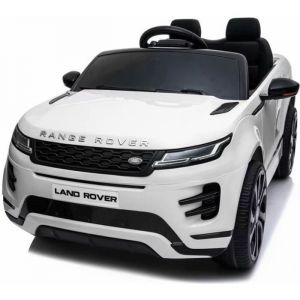 Voiture électrique pour enfant - LAND ROVER - Range Rover Evoque - Batterie 12v - Télécommande - Blanc