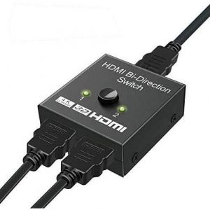 Switch HDMI Bi-Direction Commutateur Splitter HDMI 2 entrées à 1 sortie - 1 entrée à 2 sorties Supporte 4K 3D 1080P HDCP Pass[230]