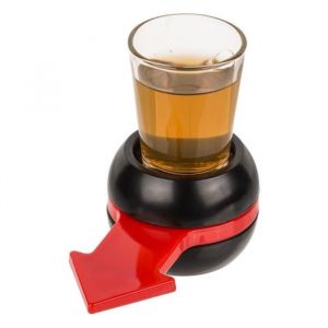 Jeu &agrave; boire action ou v&eacute;rit&eacute; avec 30 cartes 1 roulette et 1 verre &agrave; shot inclus