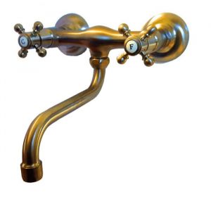 M&eacute;langeur de cuisine mural PAINI Tiffany Vieux Bronze