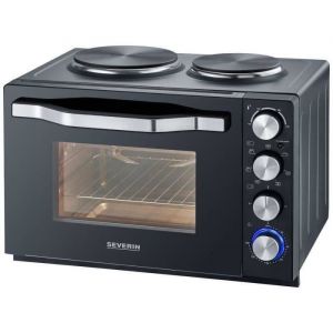 Mini-four &eacute;lectrique - SEVERIN - 30 L - 1500W - 2 plaques de cuisson - Noir - 2074