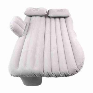 OMABETA matelas de voiture Lit gonflable de voiture matelas de siège arrière matelas gonflable pour auto pneu Gris argenté