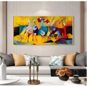 Grand tableau mural abstrait moderne sans cadre impression dart mural Picasso célèbre peinture sur toile100x200cmsans cadre