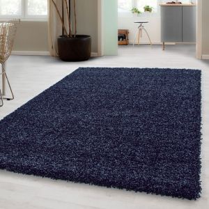 Carpetsale24 Uni Tapis de Salon Shaggy Uni Tapis Marin 80x150 cm Chambre Tapis Poil Long Moelleux et Doux