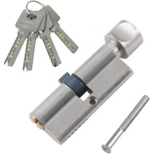 Serrure À Cylindre Euro 35T/35 (70 Mm) Verrou À Barillet De Porte Euro Avec 4 Clés Serrure Anti-Perçage Et Anti-Crochetage Pour