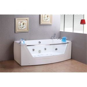 BAIGNOIRE BALNEO MASSANTE - ANGLE HAUTE - BAIN TOURBILLON - m PRIVILEGE WHIRLPOOL BALNEO 2 PERSONNES CHROMOTHERAPIE 180 x 90