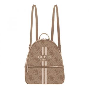 GUESS Sac &agrave; dos de loisirs brun clair marron pour femme - Manhatten II Large Backpack Latte Logo 316278