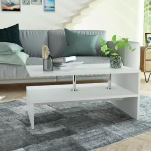 Table basse - P74 - Blanc - Rectangulaire - Laqué