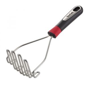 TEFAL Ecrase pur&eacute;e en inox Ingenio - Gris et noir
