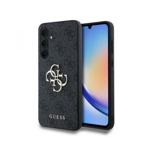 Guess 4G Big Metal Logo - Coque Samsung Galaxy A35 5G (noir)