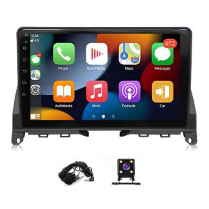 Autoradio Android 13 9 Pouces 2Go+32Go pour Mercedes Classe C W204 2006-2011 CarPlay/Android Auto Sans Fil GPS WiFiNoir