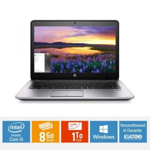 ORDINATEUR PORTABLE HP ELITEBOOK 840 G2 CORE I5 8 GO RAM 1 To SSD DISQUE DUR