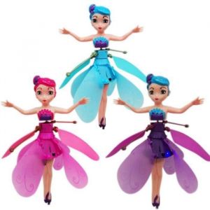 Mini rc drone fille Induction Fée Magique Princesse Poupées rc hélicoptère infrarouge Lumière Suspension Poupée Volante Jouets Figur