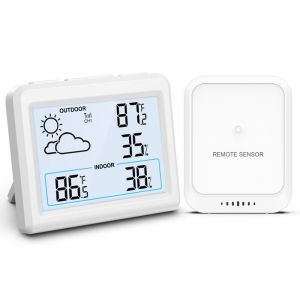 Station Météo Sans Fil Thermomètre Hygromètre Numérique dIntérieur Extérieur avec Capteurs Thermo-hygromètre Électronique