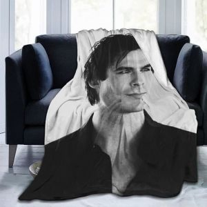 Couverture Polaire Enfant - Ian Somerhalder - Damon Salvatore - Léger et Doux - Lavable