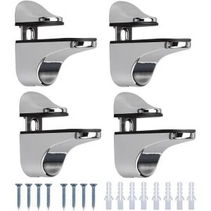 Support de Tablette - ZVD - Réglable - Alliage de Zinc Poli - Verre - Salle de Bain