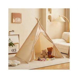 Tente conique pour enfants - Tente de jeu portable dint&eacute;rieur/ext&eacute;rieur pour enfants - 11 m&egrave;tre de hauteur (kaki)