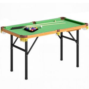 Table de billard pliable Mini-table de billard 2 files dattente 16 boules triangulaire brosse vert