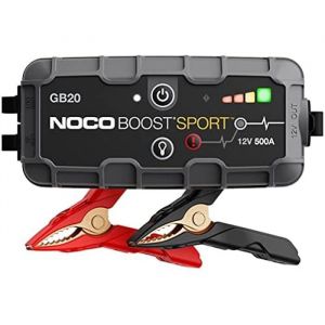 NOCO Boost Sport GB20 500A 12V Booster Batterie Voiture Lithium UltraSafe Chargeur Batterie Portable USB et C&acirc;bles de D&eacute;marrage