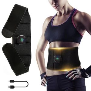Appareil abdoCeinture de sueur vibrante pour tonifier les muscles abdominaux stimulateur électronique EMS [A792104889]