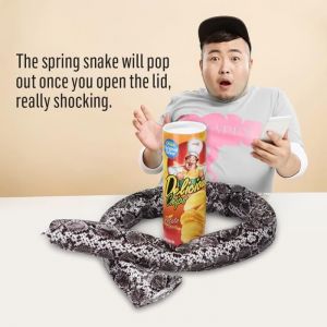 Jouet Farce - Non spécifié - Boîte de Chips de Pomme de Terre - Serpent de Printemps - Plastique - 22x75 cm