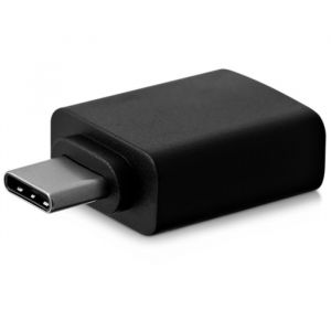 Adaptateur USB - V7 - Type C M&acirc;le vers Type A Femelle - USB 3.0 - Noir - Transfert de donn&eacute;es