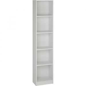 Bibliothèque - Etagère coloris blanc - Hauteur 180 x Longueur 39 x Profondeur 25 cm