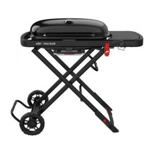 Barbecue gaz - WEBER - Traveler Stealth 9013053 - 3800 Watts - Chariot pliable - 2065 cm2
