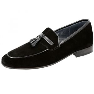 Chaussure Homme Richelieu en cuir Daim Noir 730 - Belym - Doublure en cuir de vachette
