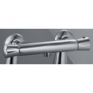 Mitigeur Douche thermostatique chrome ELIOS - KLIEGGER - Poignée arrondie - Corps en laiton - Certifié ACS