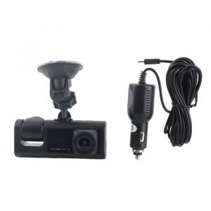 Double cam&eacute;ra de tableau de bord 3 pouces 1080P HD enregistreur de conduite de voiture avant et int&eacute;rieur avec enregistrem