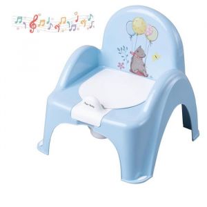TEGA BABY® Pot pour Bébé Potty fauteuil musical conte de forêt bleu