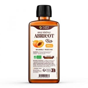 Huile végétale Abricot Biologique 250 ml - Planète au Naturel - Alimentaire - 100% Naturelle et pressée à froid