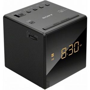 Sony ICF-C1 Radio-R&eacute;veil Cube Noir FM - AM Avec Sillage Graduel Et Alarme Simple