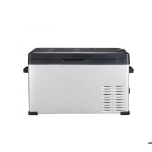 Glacière électrique à compresseur Steamy-E - Single Zone - 27 litres - 12V et 230V - pour voiture et camping - Argent
