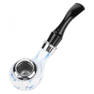 Pipe à tabac porcelaine bleue et blanche Mini pipe à tabac tabac tuyau Durable classique rétro marin pipe accessoires de pipe en