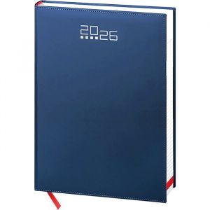 Agenda journalier 2026 maxi 21 x 29.7 cm Pour rendez-vous bureau maison travail professionnel Couverture solide Pro