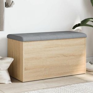 NEW*Banc de rangementCoffre de Rangement ch&ecirc;ne sonoma 82x42x45 cm bois ding&eacute;nierie CHY213965