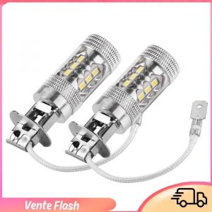 Phares antibrouillard LED 2 pièces ampoule antibrouillard H1 H3 12V-24V 10W phares antibrouillard LED haute puissance pour