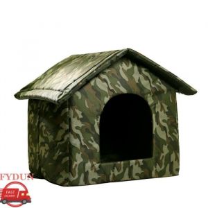 FYDUN Maison Chat Exterieur Chien Installation Facile en Tissu Oxford Haute Qualite Abris pour Chat Exterieur Interieur